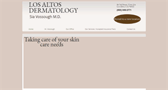 Desktop Screenshot of losaltos-dermatology.com