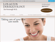 Tablet Screenshot of losaltos-dermatology.com